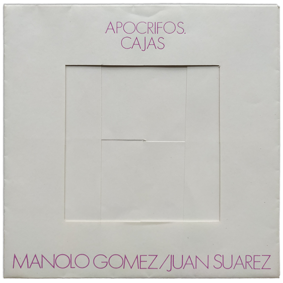 "Apócrifos. Cajas" - Manolo Gómez / Juan Suárez. La Pasarela Galería de Arte, Sevilla, 28 febrero-13 marzo 1970