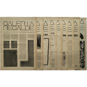 Galería Recalde. Nos. 2 al 11, noviembre de 1977 a febrero de 1979