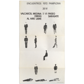 Valcárcel Medina - Obras al aire libre. Encuentros Pamplona, Paseo Sarasate, 26 VI - 3 VII, 1972