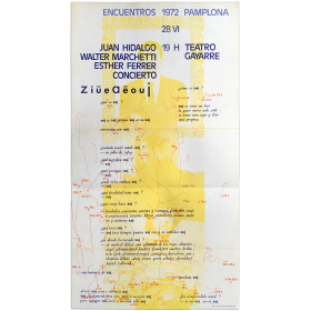 Juan Hidalgo, Walter Marchetti, Esther Ferrer - Concierto. Encuentros Pamplona, Teatro Gayarre, 28 VI, 1972