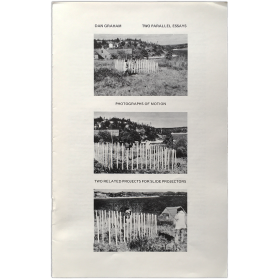 Two Parallel Essays: Photographs of Motion & Two Related Projects for Slide Projectors