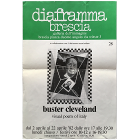Buster Cleveland - Visual Poem of Italy. Diaframma, Brescia, 1982