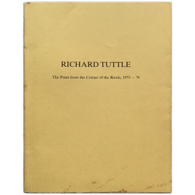 Richard Tuttle - The Point from the Corner of the Room, 1973-74. Galerie Hubert Winter, Wien, Nov. 1988