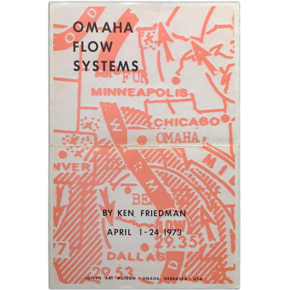 Omaha Flow Systems by Ken Friedman. April 1 - 24, 1973. Joslyn Art Museum - Omaha, Nebraska - USA