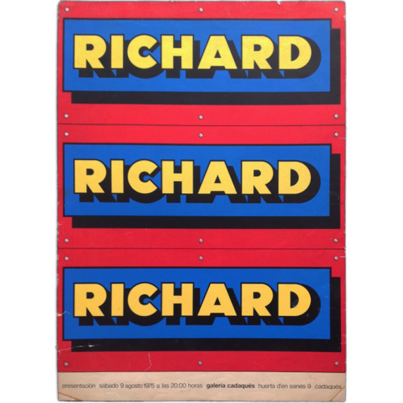 "Richard". Galería Cadaqués, Cadaqués, [Girona, España] 9 agosto 1975