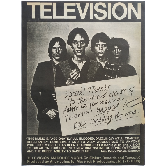 Television - Marquee Moon. Billboard, april 16, 1977