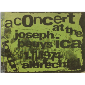 A Concert at the ICA, London, 1. november 1974