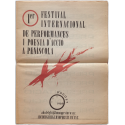 1er Festival Internacional de performances i poesia d'acció a Peníscola. 21, 22, 23 d'agost 1989