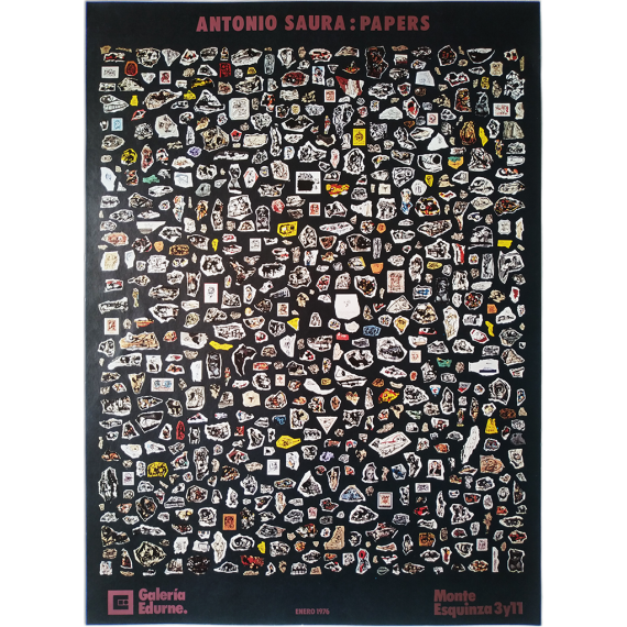 Antonio Saura - Papers. Galería Edurne, Madrid, enero 1976