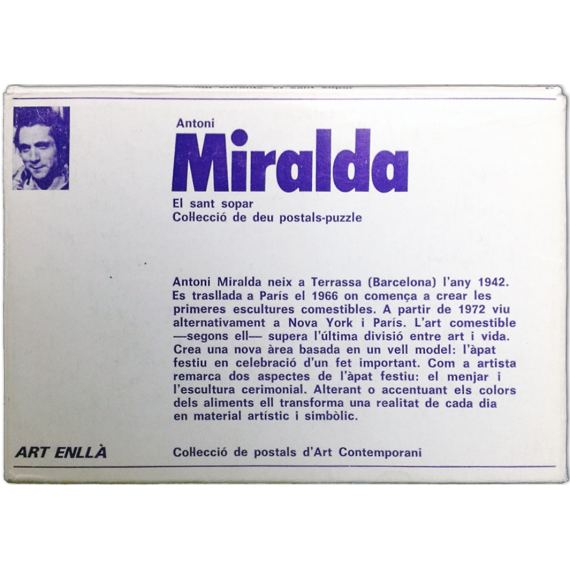 Antoni Miralda. El sant sopar. Col·lecció de deu postals-puzzle
