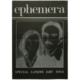 Ephemera. A monthly journal of mail and ephemeral works. No. 10, Aug. 1978