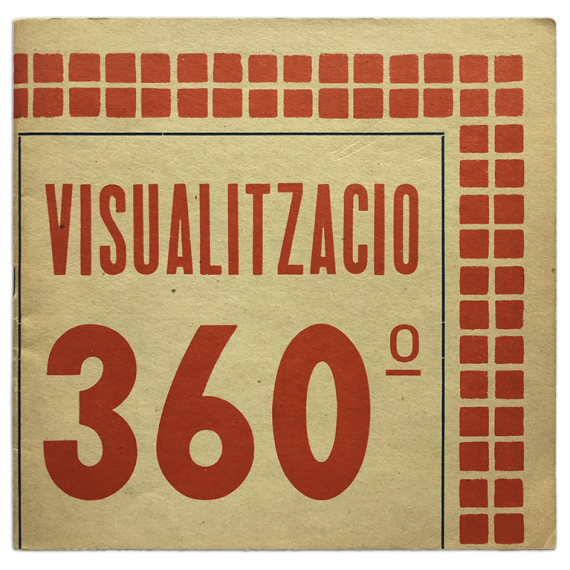"Visualització 360º". Organització 1er. curs EINA Escola Disseny. Forum Vergés, [Barcelona], maig [1968]