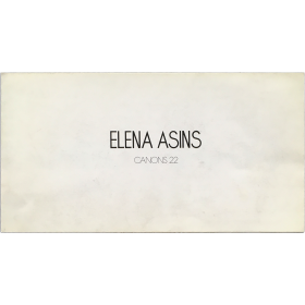 Elena Asins - Canons 22. Estudio Theo, Madrid, septiembre-octubre 1991