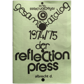 Gesamtkatalog 1974/75 der Reflection Press, nr. 38