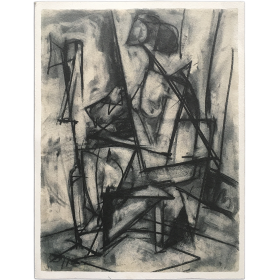 Lee Krasner - Charcoal drawings 1938-1940. Robert Miller Gallery, New York, March 5-30, 1985