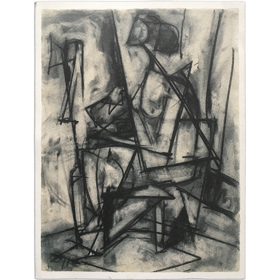 Lee Krasner - Charcoal drawings 1938-1940. Robert Miller Gallery, New York, March 5-30, 1985