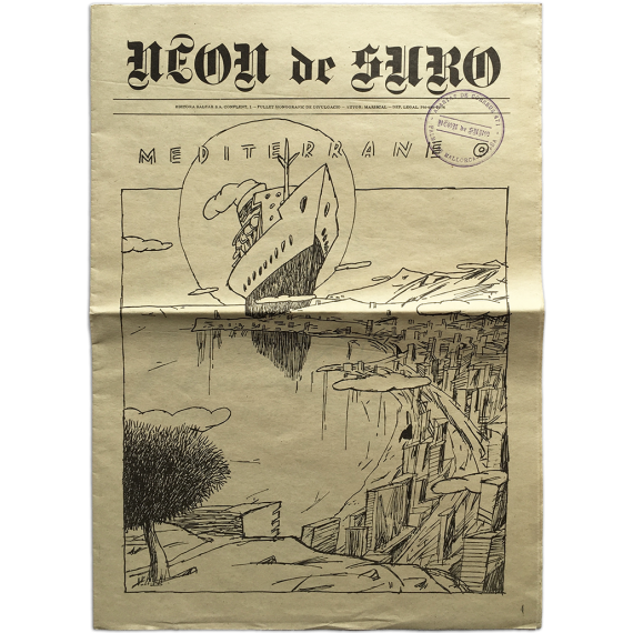 Neon de Suro. Fullet monogràfic de divulgació. Autor: Mariscal ("Mediterráneo"). 1976