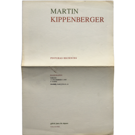 Martin Kippenberger - Pinturas recientes. Galería Juana de Aizpuru, Madrid, febrero 1989
