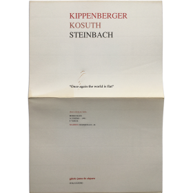 Kippenberger, Kosuth, Steinbach - "Once again the world is flat". Galería Juana de Aizpuru, Madrid, enero 1991