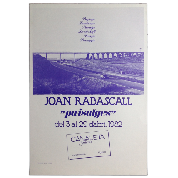 Joan Rabascall - "Paisatges". Galeria Canaleta, Figueres, del 3 al 29 d'abril 1982