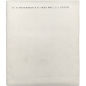 DE LA POESIA / PROCESO A LA POESIA PARA y/o A REALIZAR. Ensayo (1969)