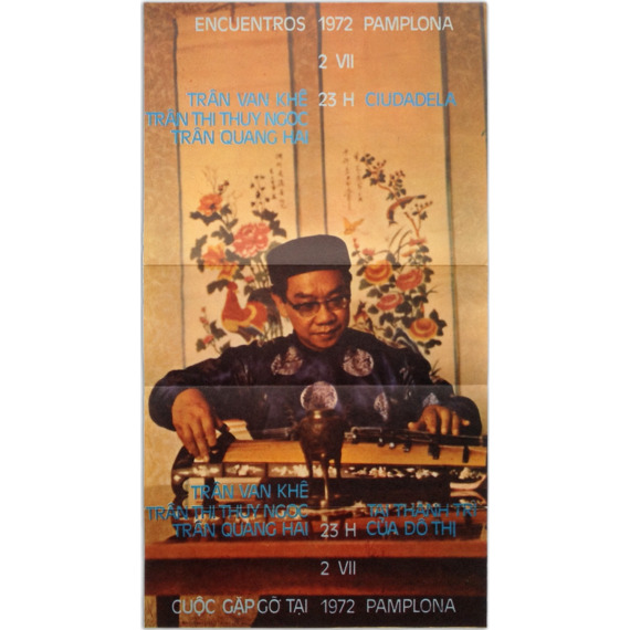 Trân Van Khê, Trân Thi Thuy Ngoc, Trân Quang Hai. Encuentros Pamplona, Ciudadela, 2-VII, 1972