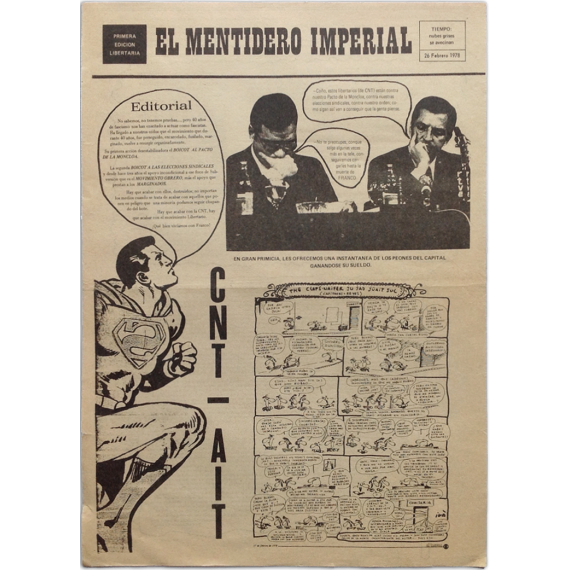 El mentidero imperial. Primera edición libertaria CNT-AIT, 26 Febrero 1978