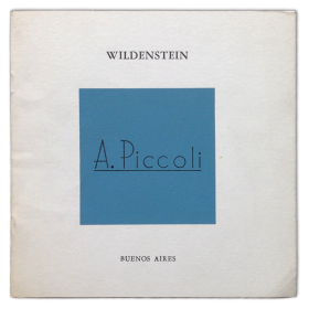 Anselmo Piccoli - Óleos. Wildenstein, Buenos Aires, abril 1982