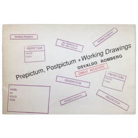 Osvaldo Romberg. Prepictum, Postpictum + Working Drawings. Obras Recientes. Julia Lublin, Buenos Aires, 4-22 de Octubre 1988