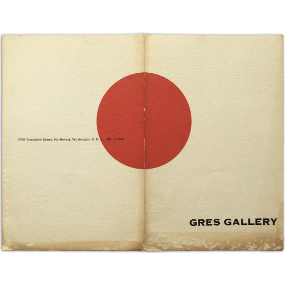 Katsura, Okada, Kawabata, Onosato, Kusama, Yamaguchi. Gres Gallery, New York, 1960