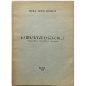 Variacions essencials. Violí, viola, violoncel i percussió (partitura, 1970)