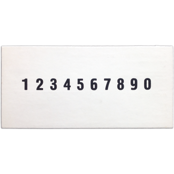 Alicja Kepinska - Liczby. Galeria Akumulatory 2, Poznan, V-1979