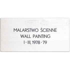 Jaroslaw Kozlowski - Malarstwo Scienne, Wall Painting, I-III, 1978-79. Galeria Akumulatory 2, Poznan, II-1979