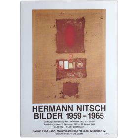 Hermann Nitsch. Bilder 1959-1965. Galerie Fred Jahn, München, Dezember 1982 - Januar 1983