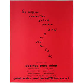 Carlos Franqui - Poemas para mirar. Galería Eude, Barcelona, desembre de 1976
