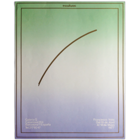 Esculturas - Francesco Volsi. Galería G, Barcelona, del 19 de Abril al 14 de Mayo, 1977