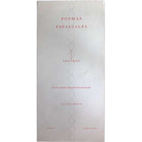 Poemas espaciales - Eduardo Scala. Col·legi Oficial d'Arquitectes de Balears, Palma de Mallorca, del 4 al 31 de decembre 1987