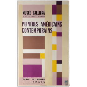 Peintres américains contemporains. Musée Galliera, Paris, 25 Janvier - 4 Mars