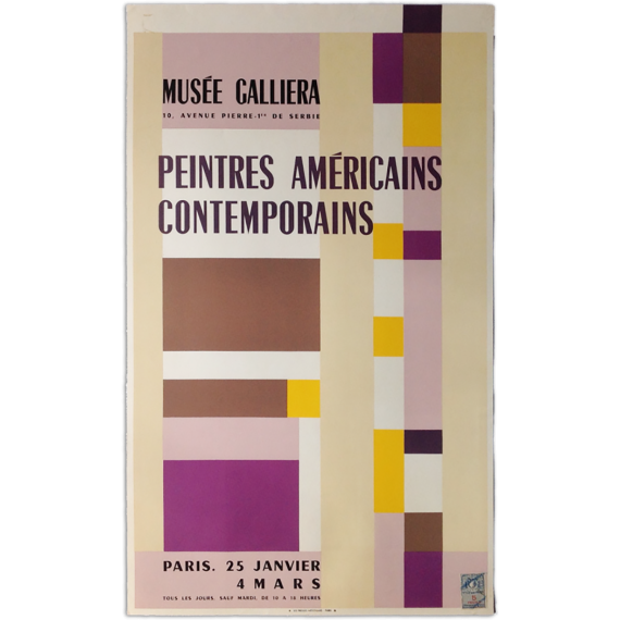 Peintres américains contemporains. Musée Galliera, Paris, 25 Janvier - 4 Mars