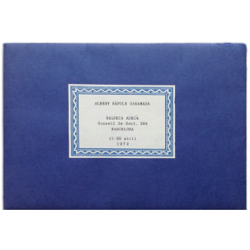 Albert Ràfols Casamada. Galería Adrià, Barcelona, 11-29 abril 1972