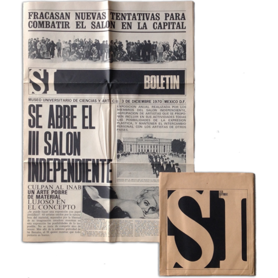 S.I. Salón Independiente 70. Museo Universitario de Ciencias y Arte C.U., México, 3 de diciembre 1970