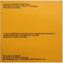 Homenagem ao "Pucará de Tilcara", Pinacoteca do Estado, Sao Paulo, Brasil, 20 de abril de 1976