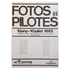 Fotos de pilotes. Pentaprisma, Barcelona, 9 juny - 10 juliol 1982