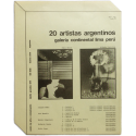 20 artistas argentinos. Galería Continental, Lima, Perú, Mayo de 1977