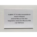 Villanueva - Pinturas. Galería G, Barcelona, 23 marzo - 14 abril 1976