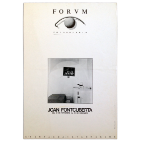 Joan Fontcuberta. Forum Fotogalería, Tarragona, del 21 de noviembre al 18 de diciembre, 1981