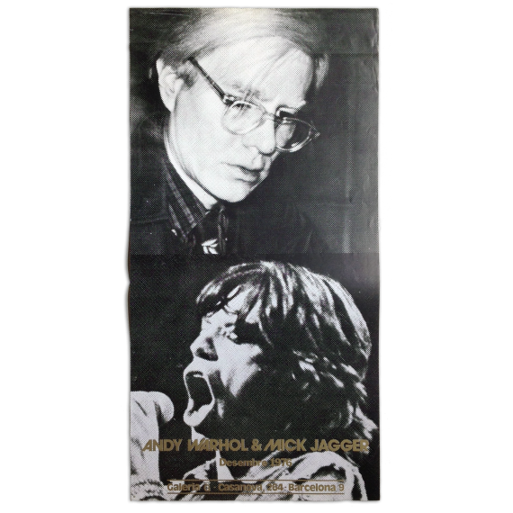 Andy Warhol & Mick Jagger. Galeria G, Barcelona, Desembre 1976