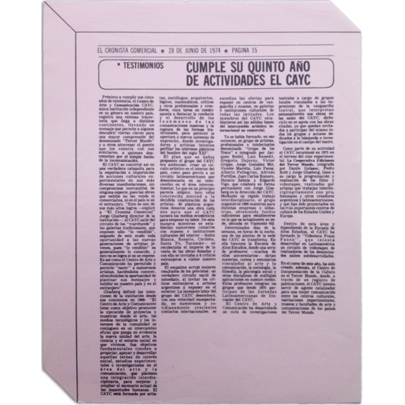 "Cumple su quinto año de actividades el CAyC"