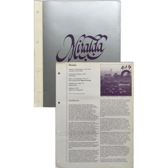 Miralda. Galería G, Barcelona, del 10 al 28 de febrer de 1976