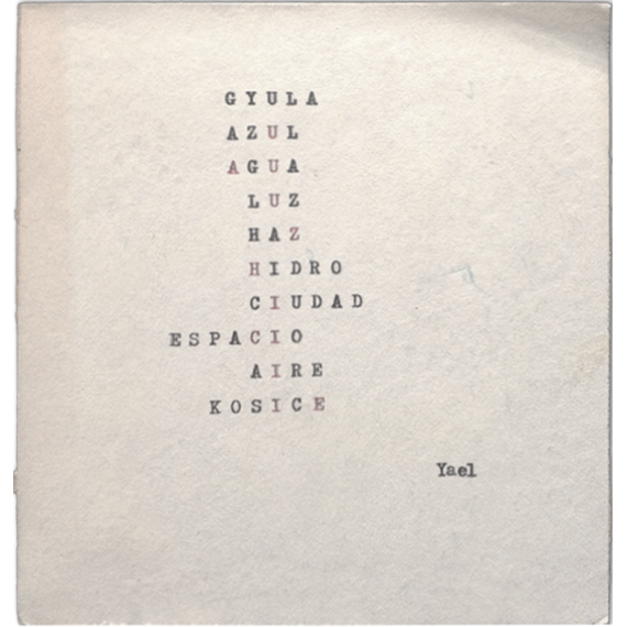 Gyula Kosice - Poema visual